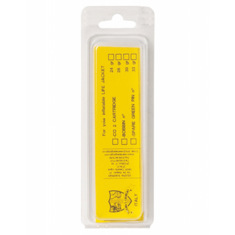 Kit de recharge avec bidon de 33 g pour gilets de sauvetage autogonflants - Veleria San Giorgio