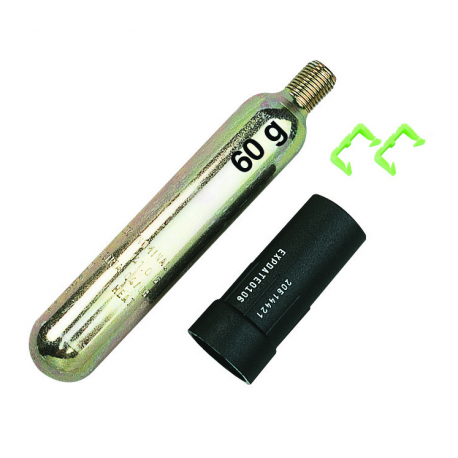 Refill kit with 60 gr. canister for automatic percussion jackets - Plastimo