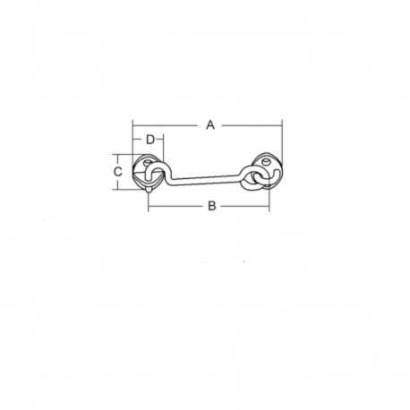AISI 316 stainless steel door stop hook