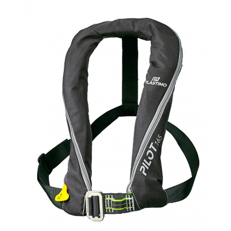 Chaleco inflable manual 165N Cinturón de seguridad para pilotos - Plastimo