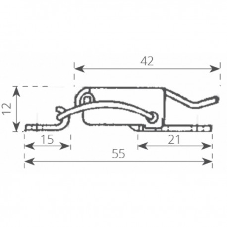 Serrure en acier inoxydable sans trou pour cadenas
