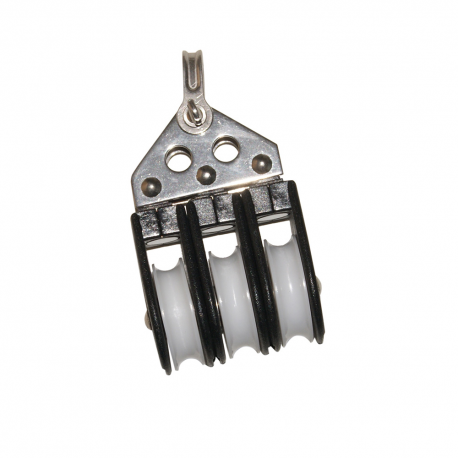 Dreifachblock Ø 8 mm. mit Kugeln - Viadana