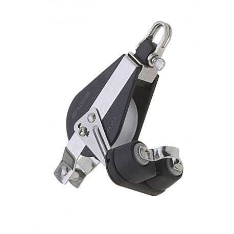 Single block, Ø 10 mm, with becket, cleat, and ball bearings - Viadana