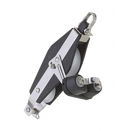 Bloc de violon double Ø 12 mm. avec taquets de poulie et boules - Viadana