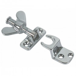 Arrêts de lucarne et de porte en laiton chromé