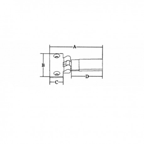 AISI 316 stainless steel sliding door/window stop