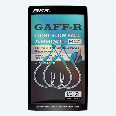BKK SF Gaff-R Light Slow Fall Assist-M doppio amo N.1/0