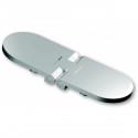 Cerniere a filo in acciaio inox lucidate a specchio - Dimensioni 100 x 36 mm.