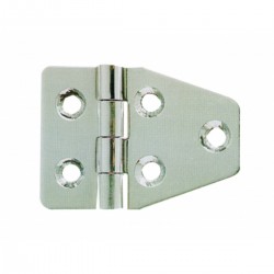 Mirror polished stainless steel hinges - Dimensions 55 x 40 mm.