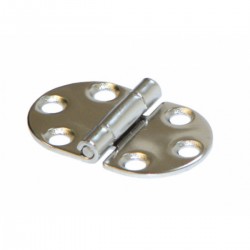 Mirror polished hinge - Ø 6 mm pin.