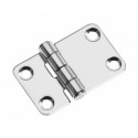 Charnière en acier inoxydable AISI 304 poli miroir - Dimensions 58 x 37 mm.