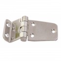 Mirror polished stainless steel square hinge