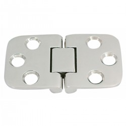 Stainless steel aisi 316 hinge with stop - Dimensions 70 x 42