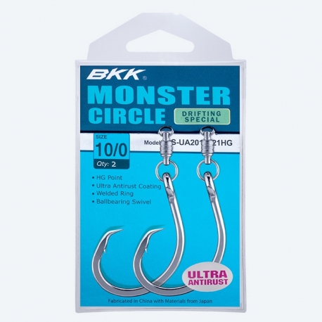 BKK Monster Circle Drifting Special amo N.6/0 con girella da 160LBs