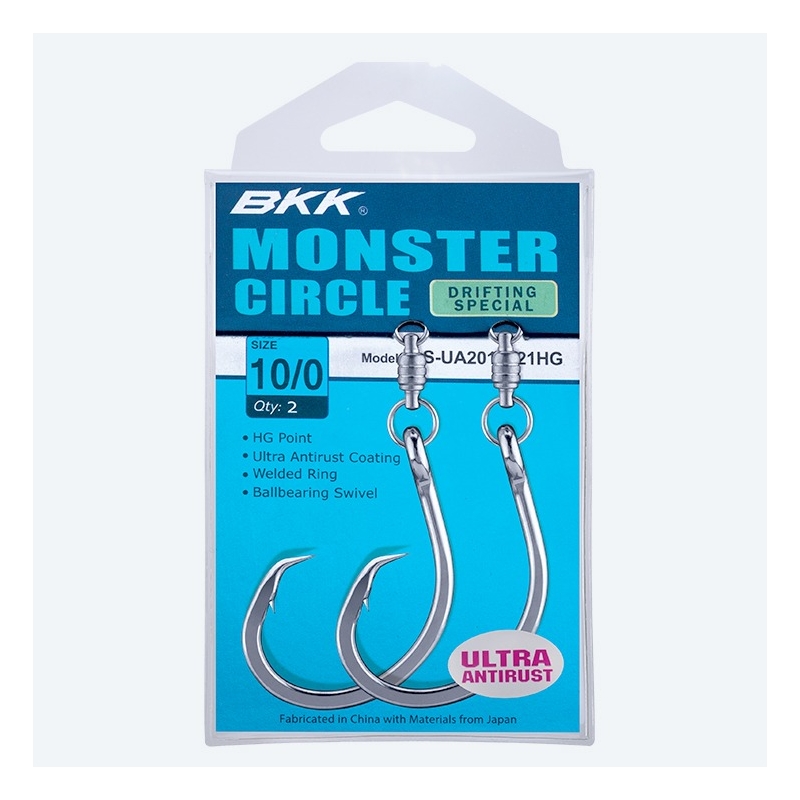 BKK Monster Circle Drifting Special amo N.8/0 con girella da 200LBs