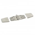 Bisagra con tapa de acero inoxidable AISI 316 - Dimensiones 76 x 37