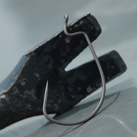 BKK Nemesis Worm Hook No.1 offset hook wide-gap