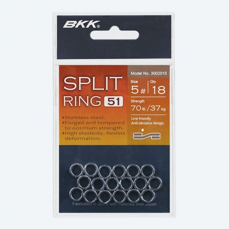 BKK Split Ring-51 N.1 in acciaio inossidabile
