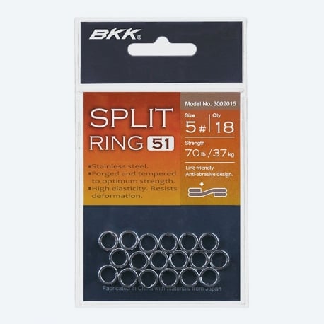 BKK Split Ring-51 N.7 in acciaio inossidabile