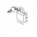 Candado de arco corto de acero inoxidable - serie Sea