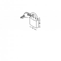 Single key padlock - Sea series 2