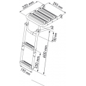 Plate-forme arrière en PVC