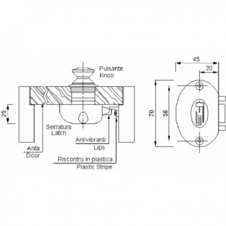 Plastic lock with striker