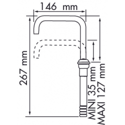 Telescopic swivel spout 2