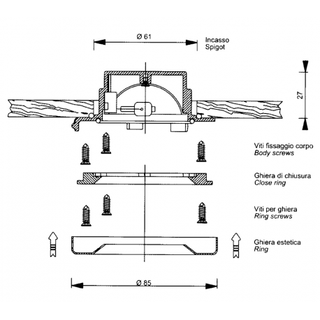 Einbaustrahler Aquarius