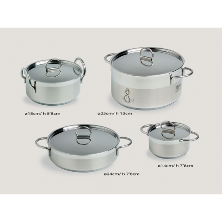 Set de cuisine empilable 7 pièces