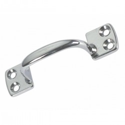Chromed brass drawer and door handle