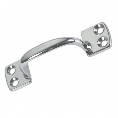 Chromed brass drawer and door handle