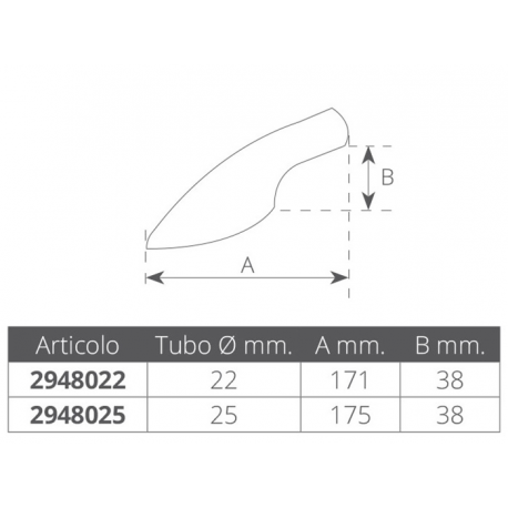 Terminales de pasamanos de acero inoxidable aisi 316