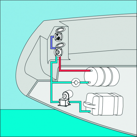 Round niche with mixer