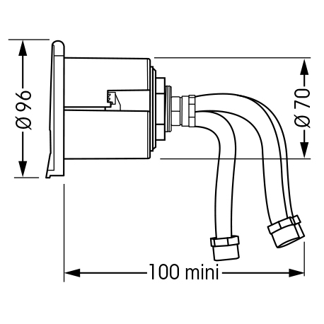 Round niche for mixer