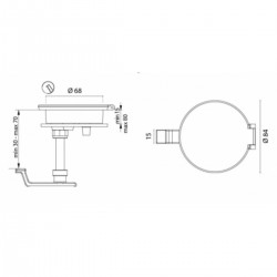 Knife lift with adjustable draft board 2