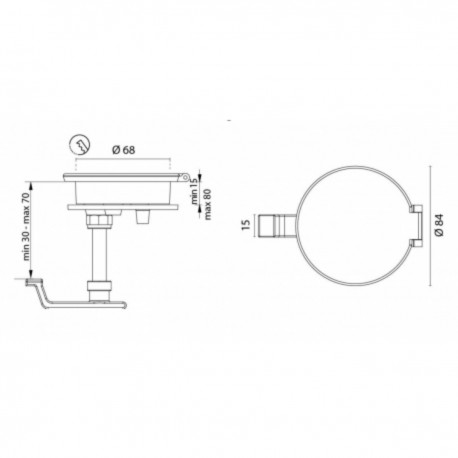Knife lift with adjustable draft board