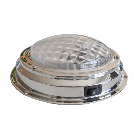 Plafonnier LED en acier inoxydable