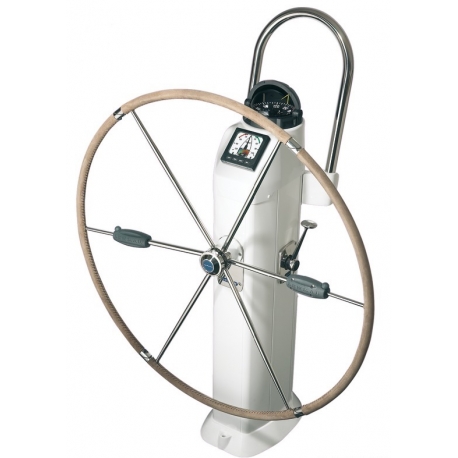 Roue de gouvernail pliante avec garniture en cuir - Lewmar