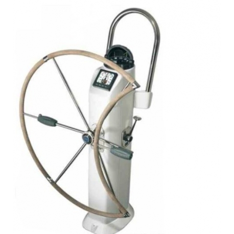 Roue de gouvernail pliante avec garniture en cuir - Lewmar