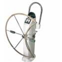 Roue de gouvernail pliante avec garniture en cuir - Lewmar
