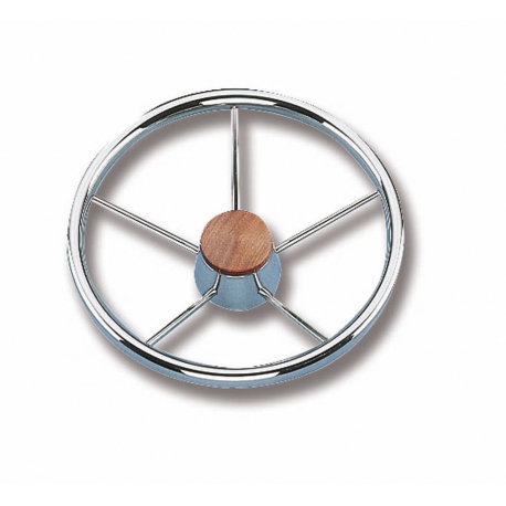 Roue de gouvernail Ø 320 mm avec poignée en acier inoxydable