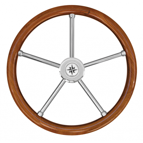 Volante T6IN con impugnatura in legno teak - Savoretti