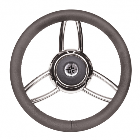 T26 steering wheel, Ø 350 mm, with soft plastic grip - Savoretti