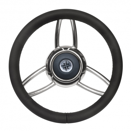 Volante T26 Ø 350 mm con empuñadura de plástico blando - Savoretti