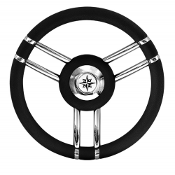 T27 steering wheel Ø 350 mm. with soft plastic handle - Savoretti 2