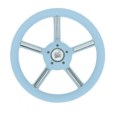 V56 steering wheel Ø 350 mm. with soft plastic handle - Ultraflex