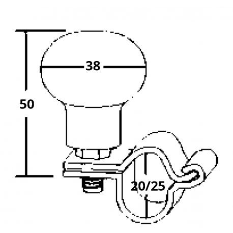 Stainless steel turning knob