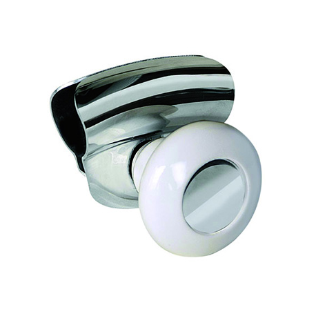 White rotating steering wheel knob