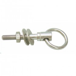 Eyebolt with AISI 316 stainless steel ring complete with nut and washers